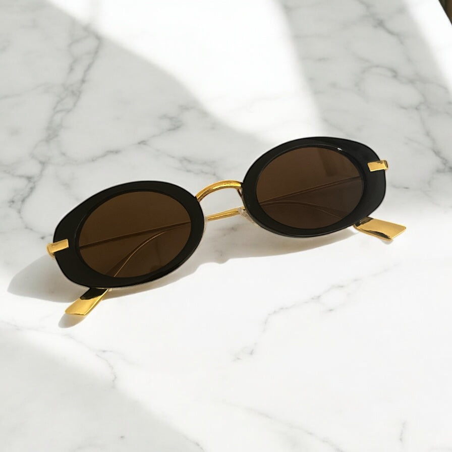 Zaria Black and Light Brown Lenses