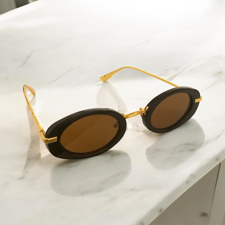 Zaria Black and Light Brown Lenses